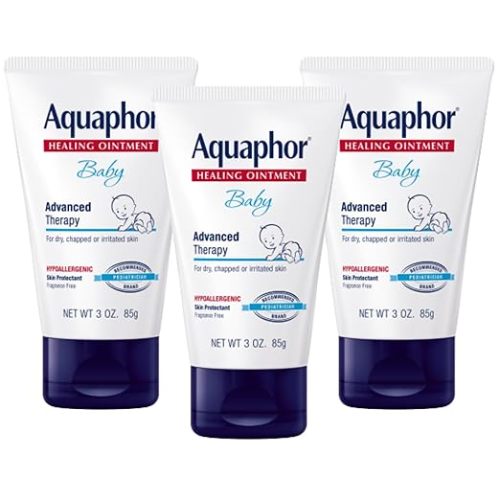 Aquaphor Baby Healing Ointment Advanced Therapy Skin Protectant, Dry Skin and Diaper Rash Ointment, 7 Oz Tube