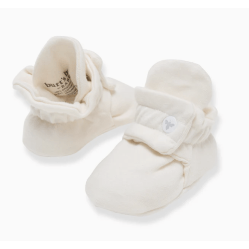 Solid Organic Cotton Baby Booties - Eggshell – Burt's Bees Baby