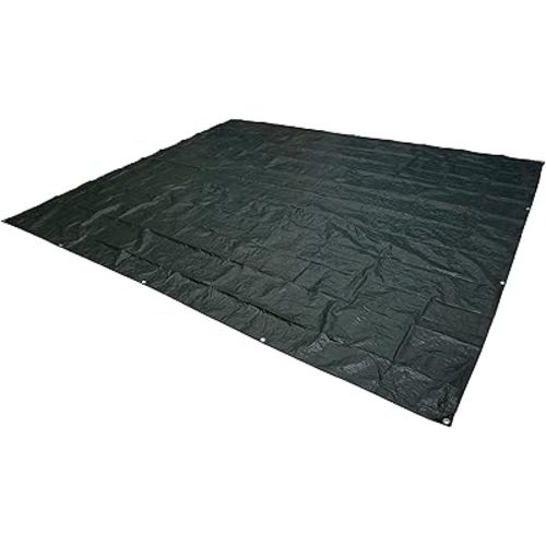 Amazon Basics Waterproof Camping Tarp, 9.5 Feet x 11.3 Feet, Dark Green