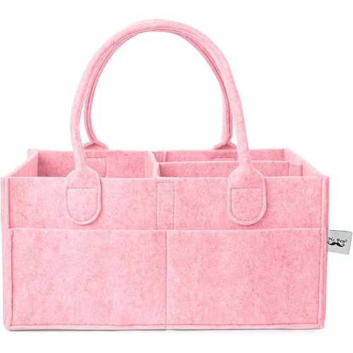 Mr. Pen- Baby Diaper Caddy Organizer, Pink, Baby Organizer, Car Diaper Caddy, Baby Caddy Organizer, Portable Diaper Caddy, Diaper Organizer for Changing Table, Baby Organizer for Nursery