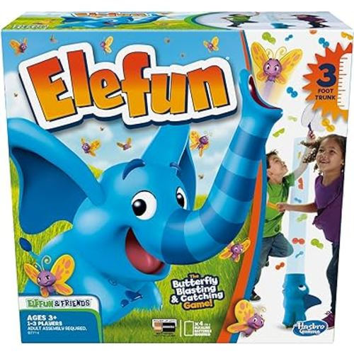 Hasbro Gaming Elefun and Friends Elefun Preschool Game With Butterflies and Music, Kids Games Ages 3 and Up, Board Games for Kids