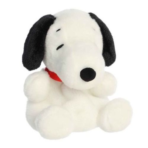 Aurora Mini Palm Pals Snoopy Peanuts Adorable Stuffed Animal White 5"
