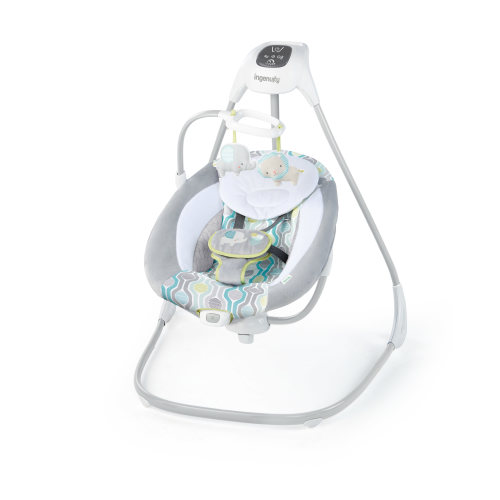 Ingenuity SimpleComfort Automatic Infant Swing, Multi-Direction, Compact with Vibrating Seat, USB Cord - Everston