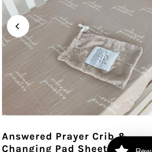 Answered Prayer Crib & Changing Pad Sheet Set – AmorClothingCo.