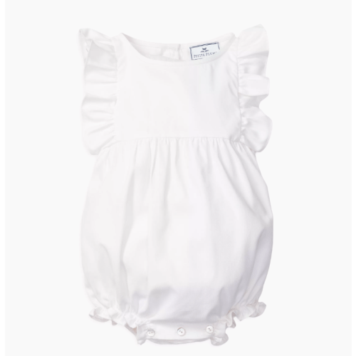 Shop Petite Plume Baby Girl's Ruffle-Trimmed Bubble Romper | Saks Fifth Avenue