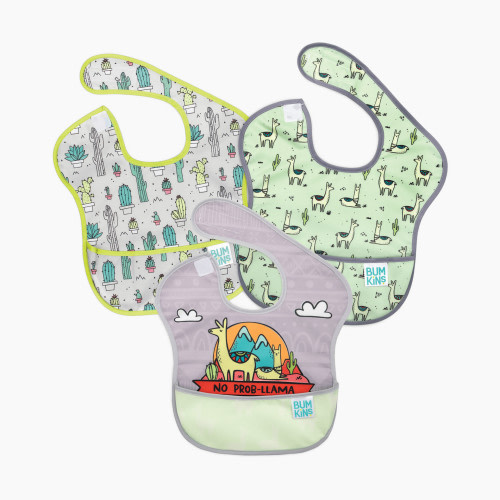 Bumkins SuperBib (3-Pack) - No Prob Llama, Llamas, Cacti