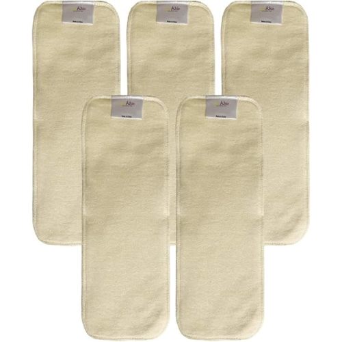 Hemp Diaper Inserts: Overnight Cloth Diaper Doubler Booster Pads (Pack of 5)
