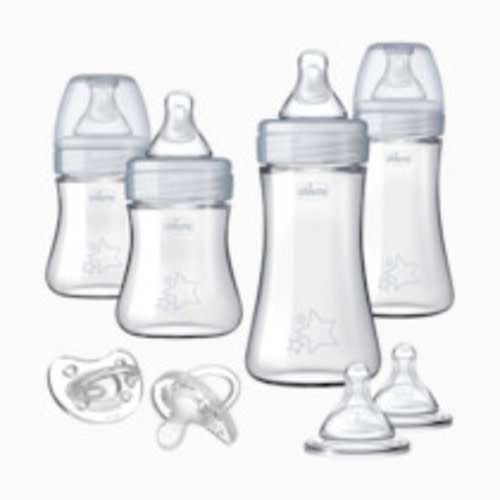 Chicco Duo Newborn Hybrid Baby Bottle Starter Gift Set - Grey
