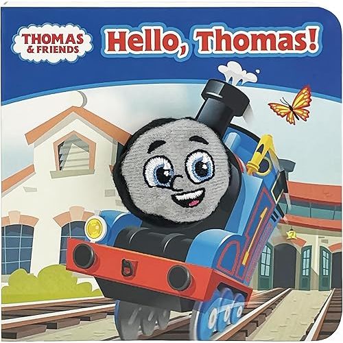 Hello, Thomas! Thomas the Tank Engine Children's Finger Puppet Board Book, Ages 1-4 (Thomas & Friends) Board book – February 26, 2024