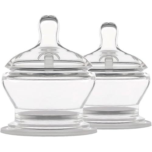 PopYum Stage 4 Extra Fast Flow Anti-Colic Nipples, 2-Pack, 9+ Months 100% Soft Silicone Natural Latch Breast-Like Bottle Replacement Nipple