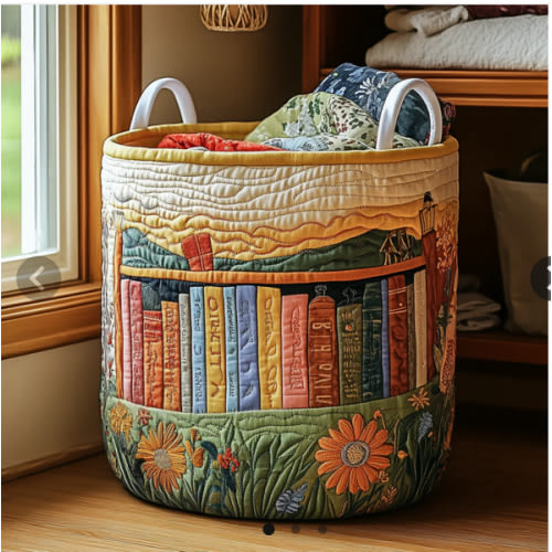 Blooming Shelf Quilted Laundry Basket NCU0DDK833 – Quiltnest