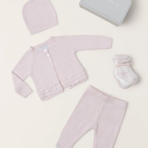 Barefoot Dreams CozyChic Lite® Girls Heirloom Newborn Set