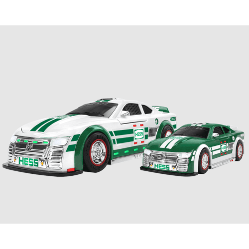 Hess Toy Truck 2025 Stock Car Racers, Annual Holiday 2-in-1 Race Car Duo Limited-Edition