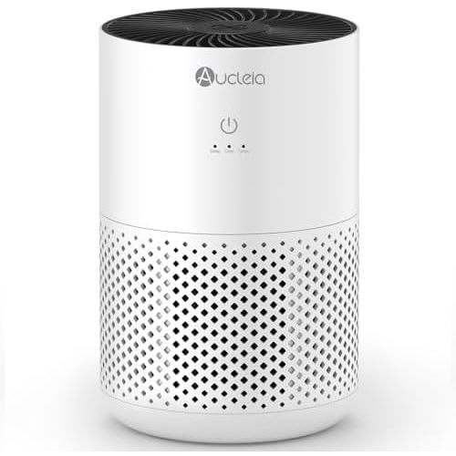 Air Purifiers for Bedroom Home with H13 True HEPA Filter, 20dB Quiet Air Cleaner for Pets Hair Dander Odor, Smoke Dust Pollen, Aromatherapy Function, White