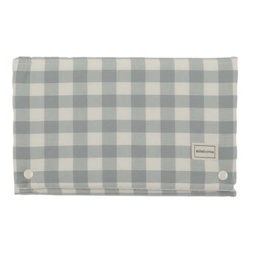Cambiador Vichy Coton Blue Grey