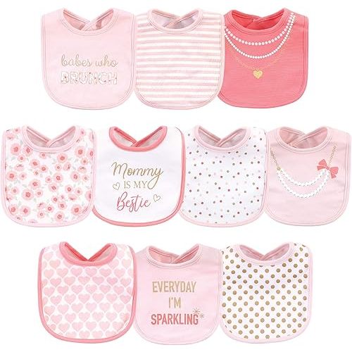 Little Treasure Unisex Baby Cotton Bibs, Brunch, One Size