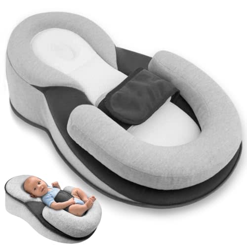 Kbuzevi RestNest Baby Bed Bassinet Keesley Rest Nest Baby Bed for Reducing Spit-Up, Breastfeeding Pillow, Tummy Time
