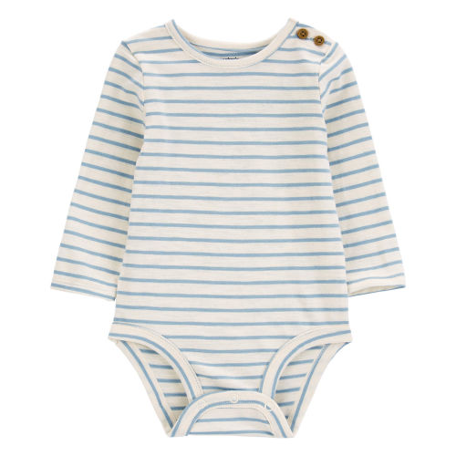 Baby Striped Long-Sleeve Bodysuit