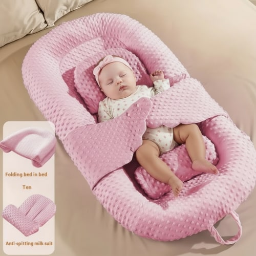 SoothEase™ Anti-Reflux & Anti-Colic Inclined Newborn Infant Baby Lounger Bed