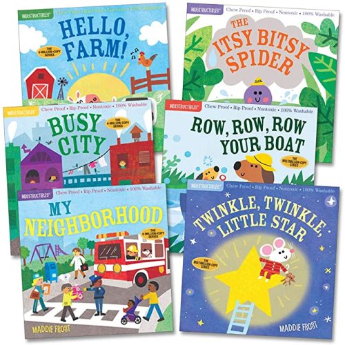 Workman Publishing Indestructibles Community & Nursery Rhyme Picture Book - Set of 6