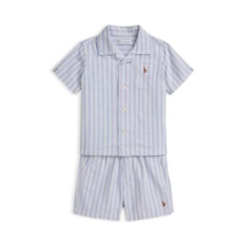 Polo Boys' Oxford Shirt & Polo Prepster Short Set - Baby