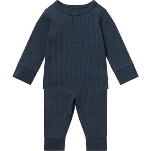 Rib Fitted Two-Piece Pajamas, 6-9M