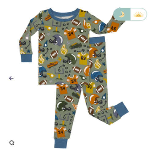 Touchdown Time Two-Piece Pajama Set - Little Sleepies