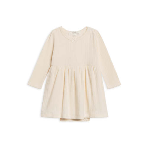 Willa Brushed Back Pointelle Long Sleeve Bodysuit Dress