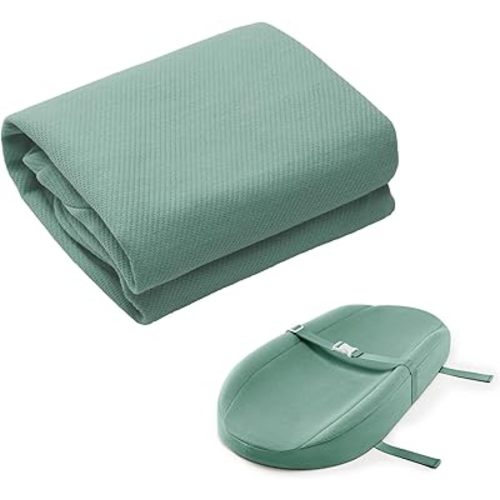 Blissful Diary Changing Pad Cover for Avocado Contoured Changing Pad, Ultra Soft Breathable Diaper Changing Table Pad Cover for Baby Girls Boys - Sage Green