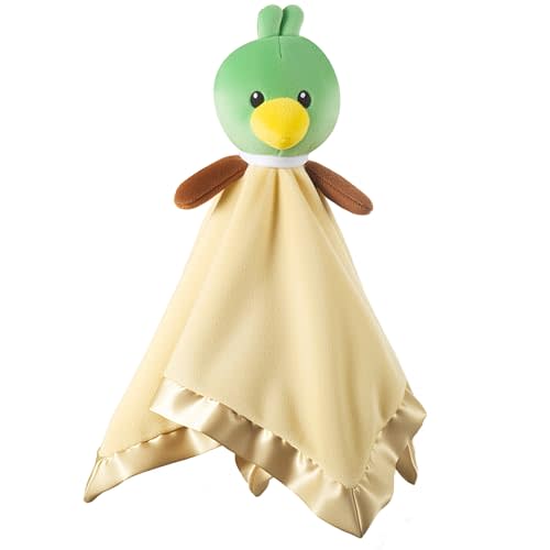 Mallard Duck Baby Lovey, Soft Security Blanket, Lovies for Babies, Duck Stuffed Animal Snuggle Toy for Newborn Infant Toddler Boys and Girls, Baby Shower/Nursery Gifts 16 Inch