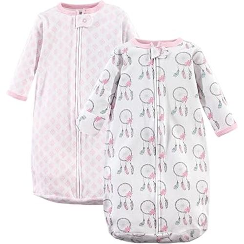 Hudson Baby BabyCotton Long-Sleeve Wearable Sleeping Bag, Sack, Blanket