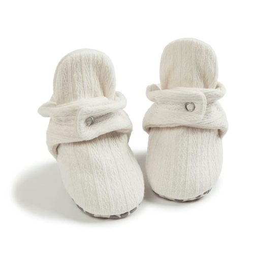 Sonsage Newborn Infant Baby Boys Girls Cotton Fleece Booties Soft Non-Slip Sole Winter Warm Cozy Stay On Socks Newborn Toddler First Walkers Crib Shoes: Amazon.co.uk: Fashion