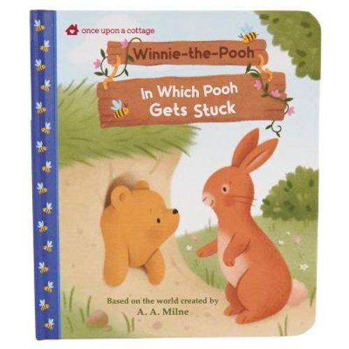 Winnie-The-Pooh in Which Pooh Gets Stuck - by A a Milne (Board Book)