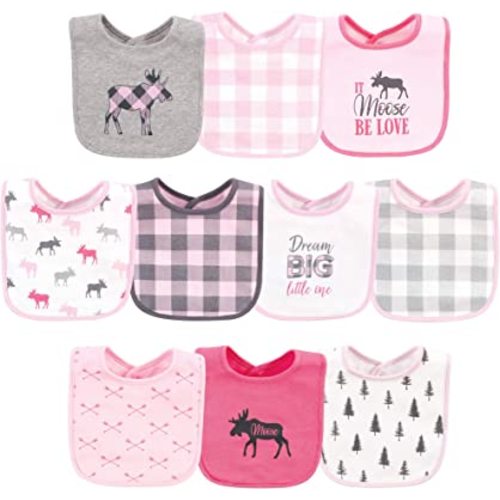Hudson Baby Unisex BabyCotton Bibs