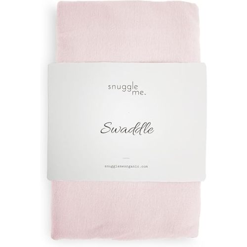 snuggle me Swaddle | Organic Cotton Swaddle Blanket, Soft Stretch, 47 x 47 inches (Petal)