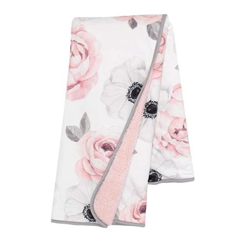 Amazon.com: Lambs & Ivy Floral Garden Watercolor Floral Pink Ultra Soft Baby Blanket : Baby