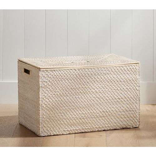 Quinn White Washed Lidded Storage