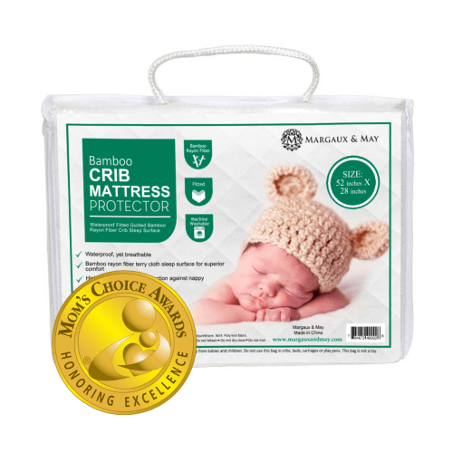 Ultra Soft Waterproof Bamboo Crib Mattress Protector Pad by Margaux & – Margaux & May™