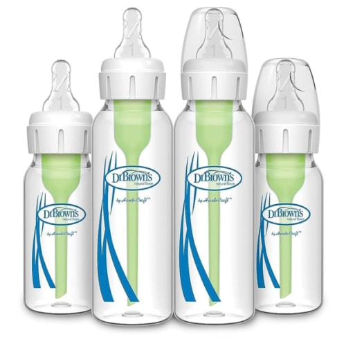 Dr. Brown's Natural Flow Anti-Colic Options+ Narrow Glass Baby Bottles