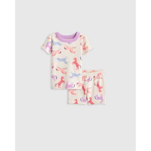 100% Organic Cotton Short Sleeve and Shorts Pajama Set