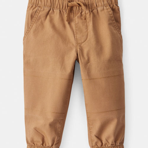 Brown Baby Boy Cotton Pull-On Fashion Pants - Brown | Carter’s Oshkosh Canada