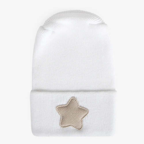Linen Hospital Hat - Tan Star