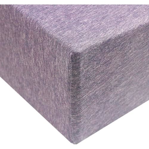 Copper Pearl Premium Knit Baby Crib Sheets for Boys and Girls Breathable and Soft, Fitted Crib Sheets for Standard Baby Mattresses, Crib Sheet for Baby Registry or Shower Gift, Violet