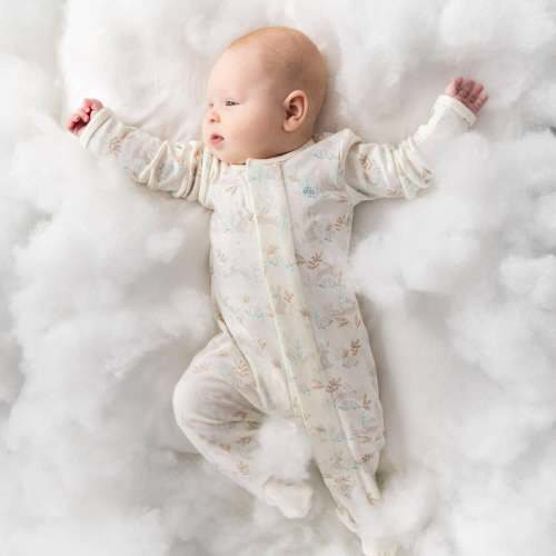 tortoise and hare organic cotton magnetic parent favorite footie