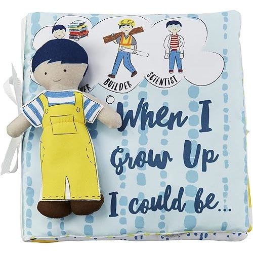 Mud Pie Children's When I Grow Up Plush Book, Boy
