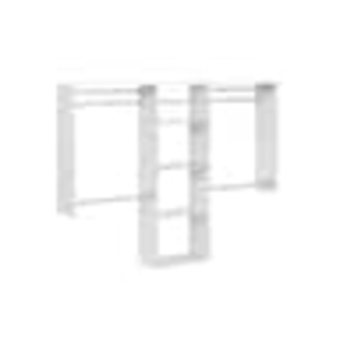 Closet Evolution Essential Plus 60 in. W - 96 in. W White Wood Closet System WH17