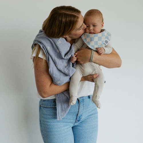 Bandana Baby Bibs | Cloud Set - 8 Pack | Parker Baby Co.