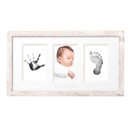 Pearhead Babyprints Photo Frame And Clean Touch Ink Pad, Distressed