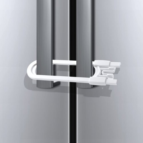 Adoric Sliding Cabinet Locks (4-pack, white)