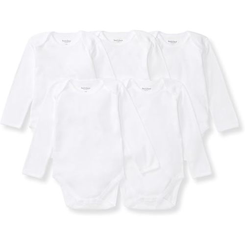 Burt's Bees Baby Bodysuits, Short Sleeve and Long Sleeve One-Pieces, 100% Organic Cotton
